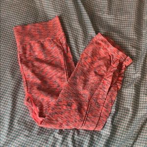 Peach orange yoga pants